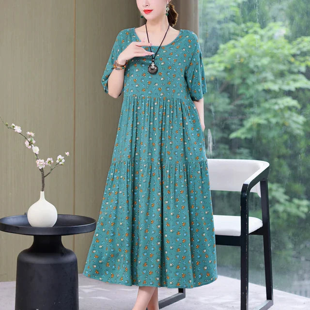 Variant image for Kvinnors Klänning Luftig Design 100% Bomull-57