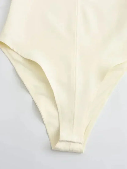 Dam Slim Fit Ärmlös Zip-Up Kropp Högkvalitativ Blandning-4
