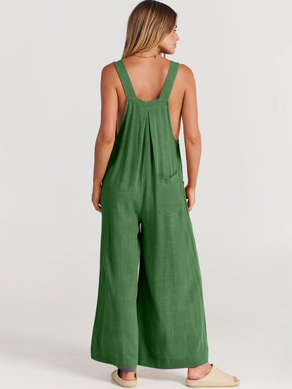 Dam Jumpsuit Ärmlös Bred Ben Polyester-4