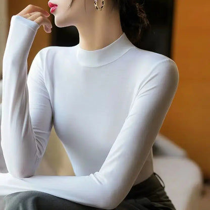 Herr T-shirt Långärmad Månsken Design Bomullsblandning 15