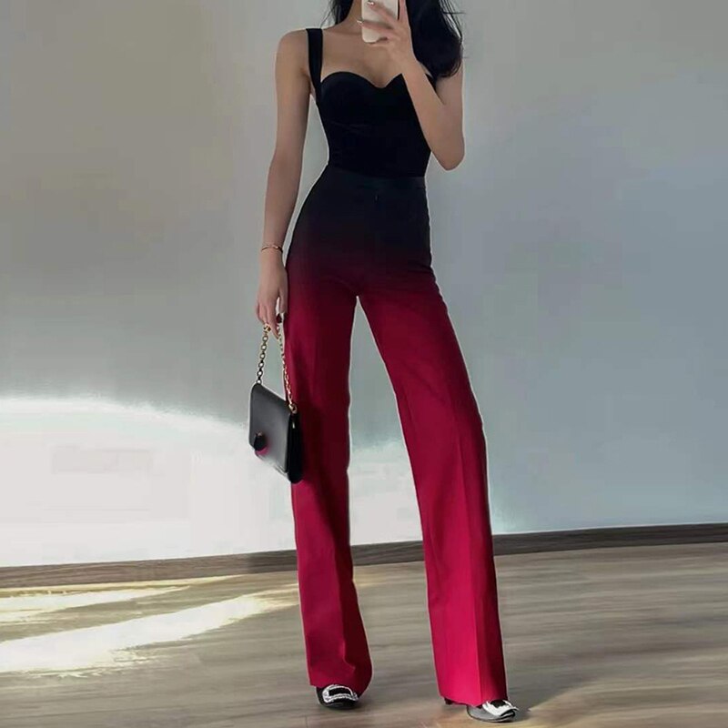Dam Jumpsuit Ärmlös Bomull Polyester Elegant-1