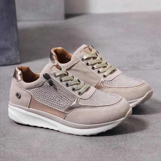 Dam Sneakers Ortopediska Lätta Andningsbara Skor-3