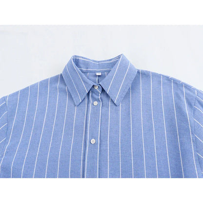 Dam Shorts Randigt Polyester Söt och Salt Design-6