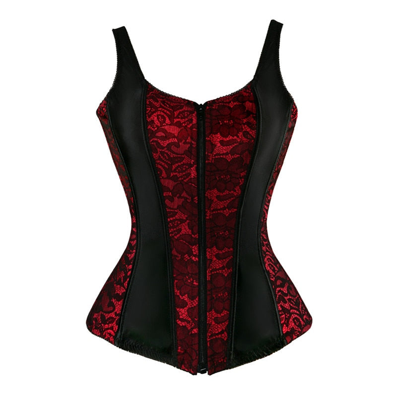 Dam Bustier Blommig Polyester Ärmlös Figurnära-5