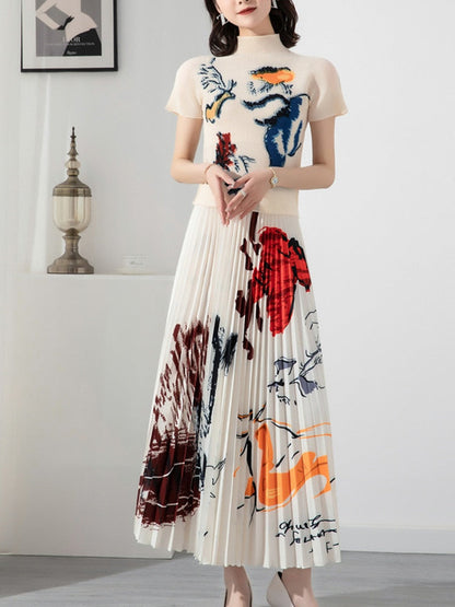 Dam Kjoluppsättning Turtleneck Rynkade Polyester 2