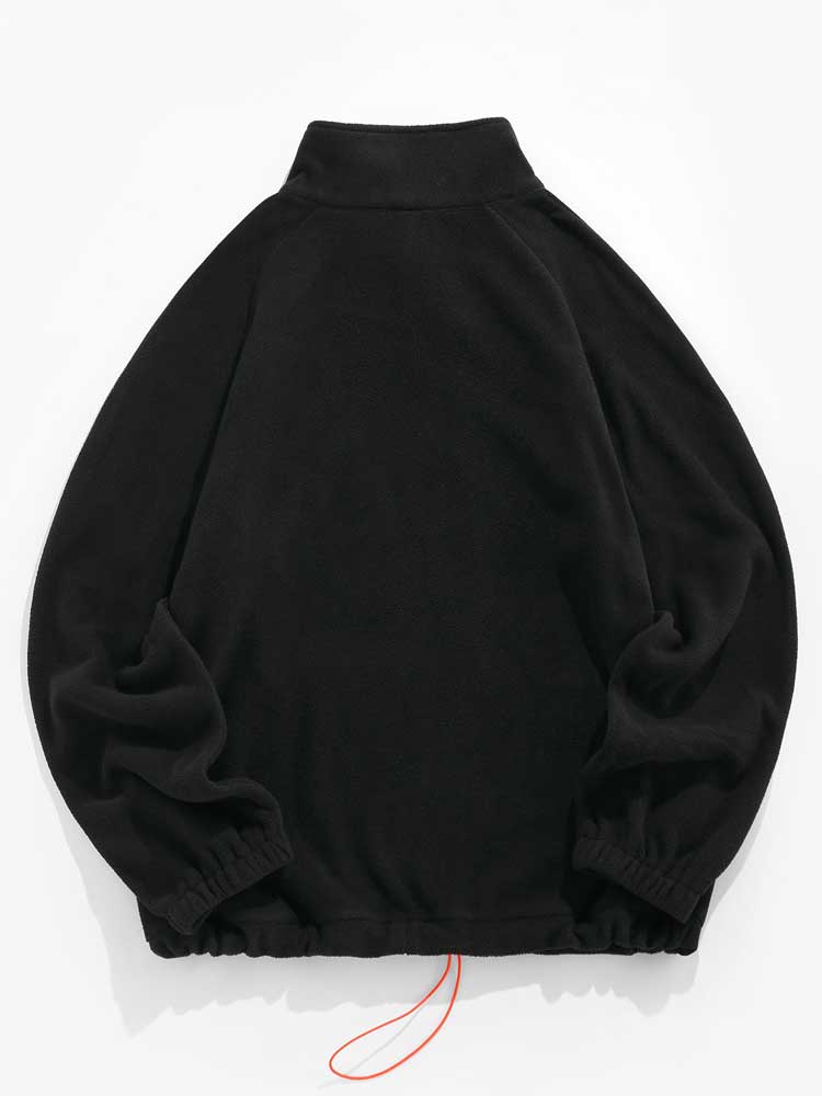 Kvinnors Fleecetröja Avslappnad Quarter-Zip Fleece-2