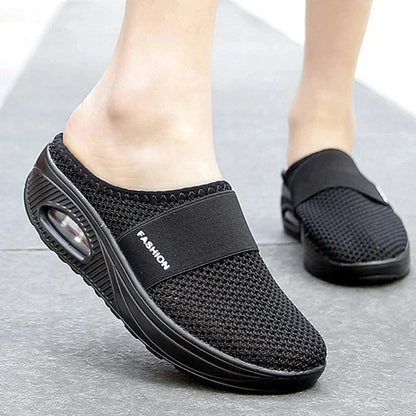 Dam Sandaler Ergonomisk Design med Kilhäl och Gummisula-2
