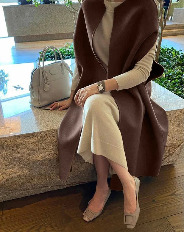 Variant image for Kvinnors Kappa Cape Stil Ull Polyester-2