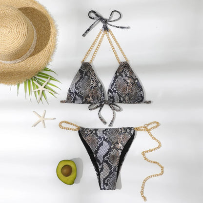 Variant image for Dam Tvådelad Sommarkostym Låg Midja Polyester Spandex-1