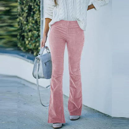 Variant image for Snygga Byxor Dam Hög Midja Bred Ben Cordura-15