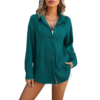 Variant image for Vit Dam Blus Modern Avslappnad Polyester-40