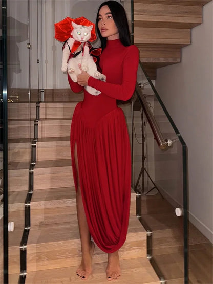 Dam Klänning Figurnära Tidlös Sköldpadda Polyester-5