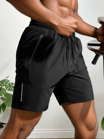 Herrar Sommarshorts Elastiska Snabbtorkande Polyester 7
