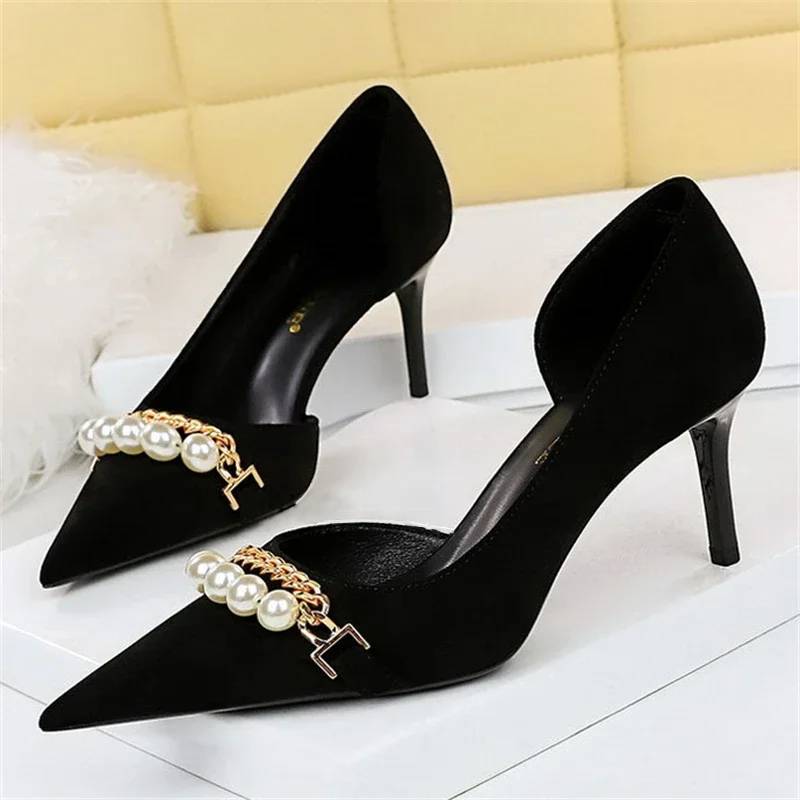 Damskor Stilettklackar Slingback PU och Gummi-2