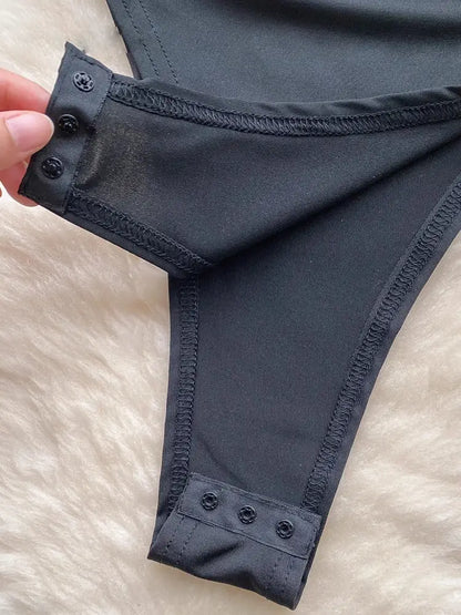 Dam Rockuppsättning Elegant Polyester Hög Midja Tunn Sommarkläder-3