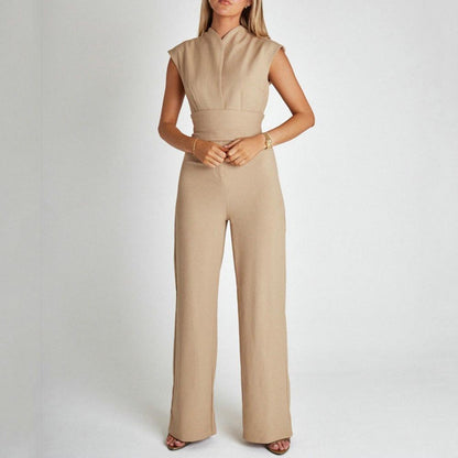 Dam Jumpsuit Ärmlös Med Bälte Polyester Vida Byxben-3