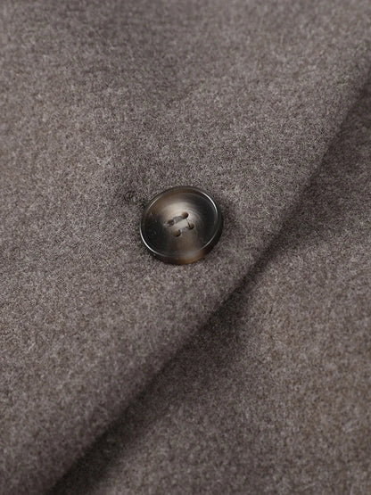 Dam Blazer V-hals Enstaka Knappar Mjuk Andningsbar Material-5