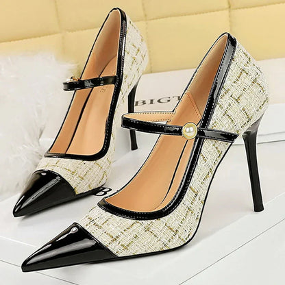 Variant image for Dam Skor Stiletto Elegant PU-material Högklackade-12