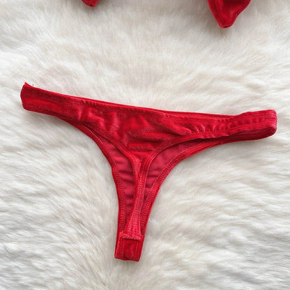 Damunderkläder Set Mjuk Nylon Snygga Underkläder Dam-4