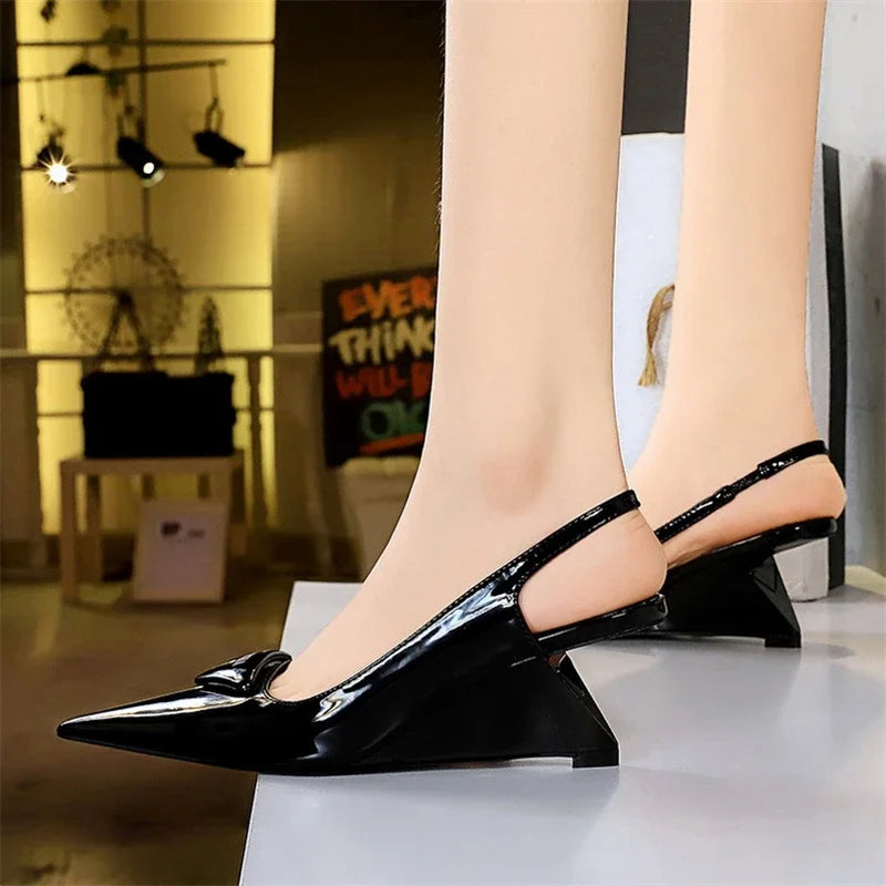 Dam Pumpskor Elegant PU-material-6