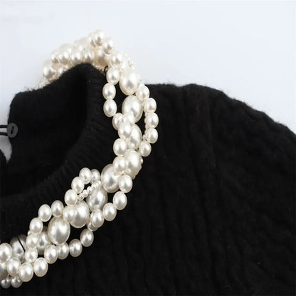 Kvinnors T-shirt med Pärlaccent Polyester-6