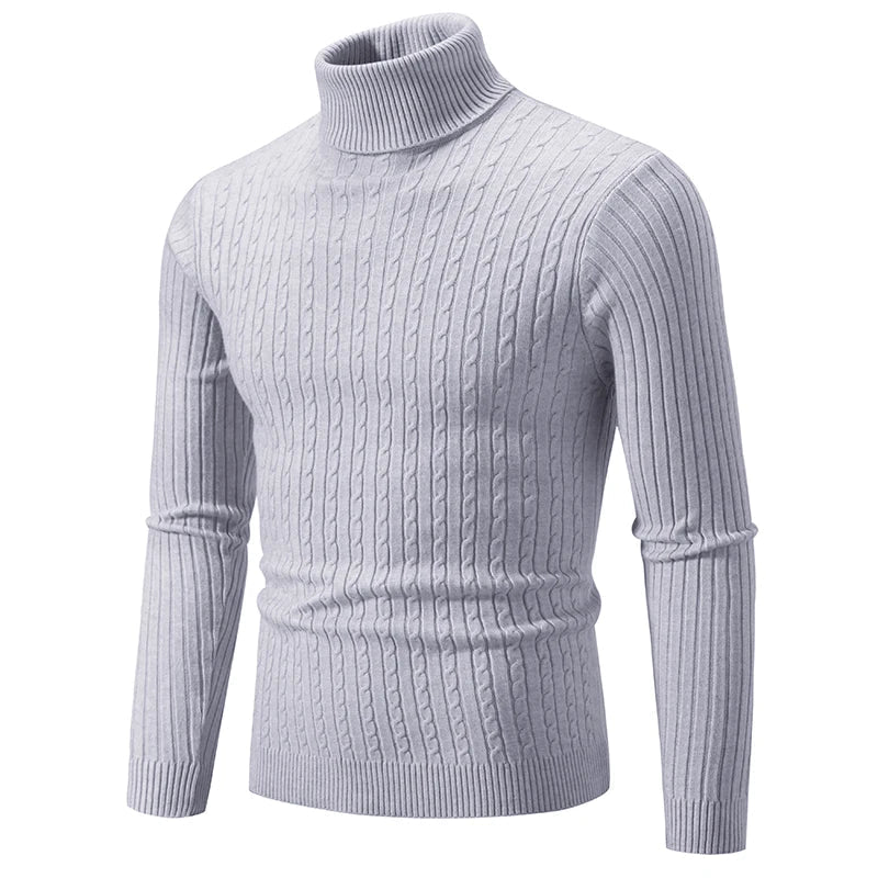 Variant image for Stickad Dam Tröja Turtleneck Mjuk Tygblandning-19