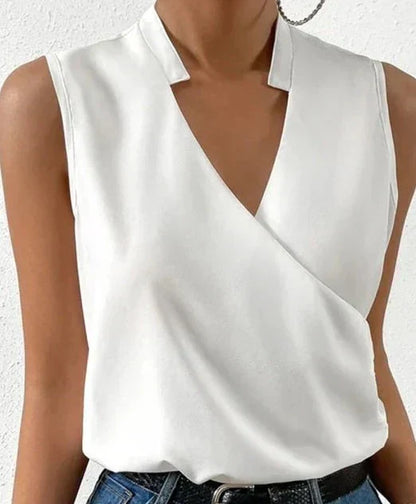 Variant image for Ärmlös Topp Dam Klassisk Stil Lätt Polyester-1