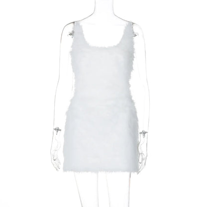 Flickor Mini Klänning Ryggfri Polyester Spandex-1