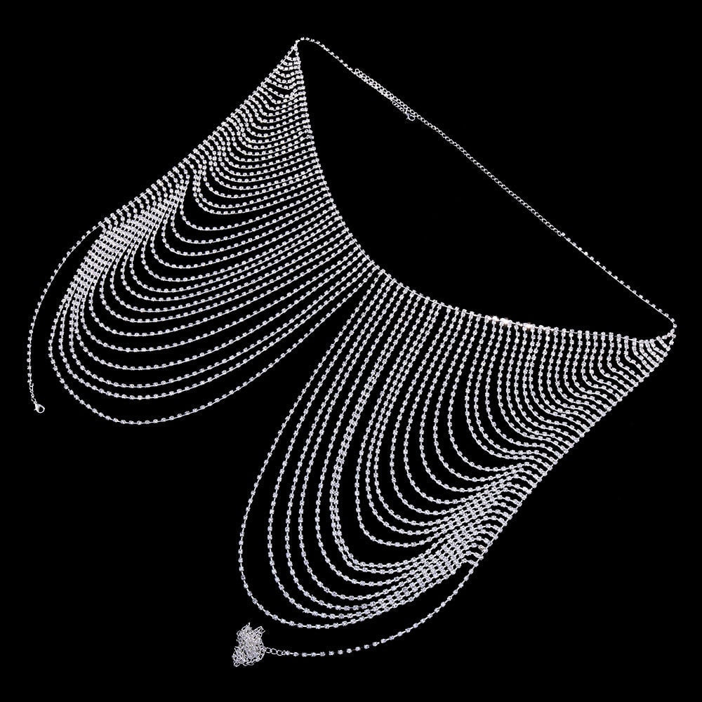 Kvinnors Kroppsmycken Elegant Koppar med Strass-4
