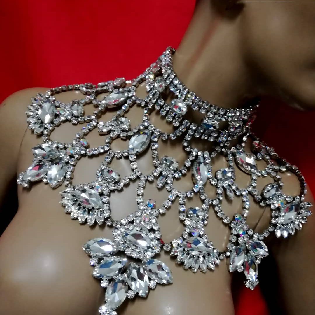 Variant image for Kvinnors Smyckeset Halsband och Örhängen Koppar med Strass-4