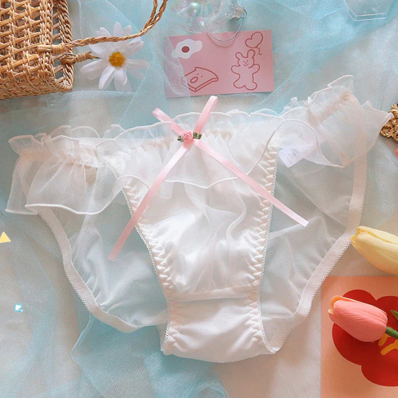 Dam BH-uppsättning Slingdekoration Bomull Polyester-5