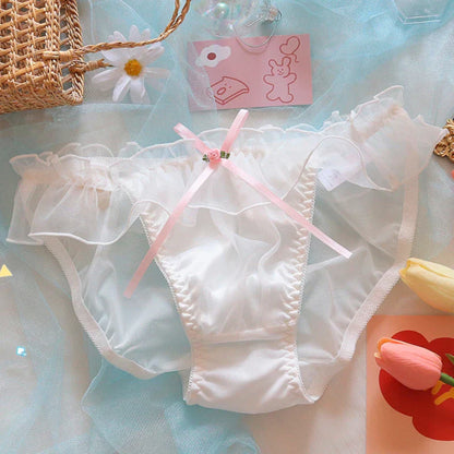 Dam BH-uppsättning Slingdekoration Bomull Polyester-5