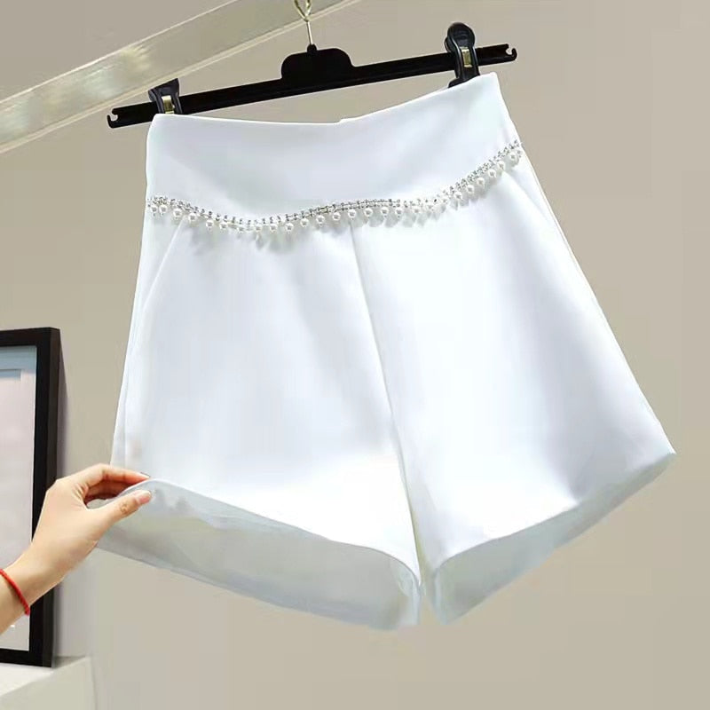 Variant image for Dam Shorts Hög Midja Monokrom Bomull Polyester-5