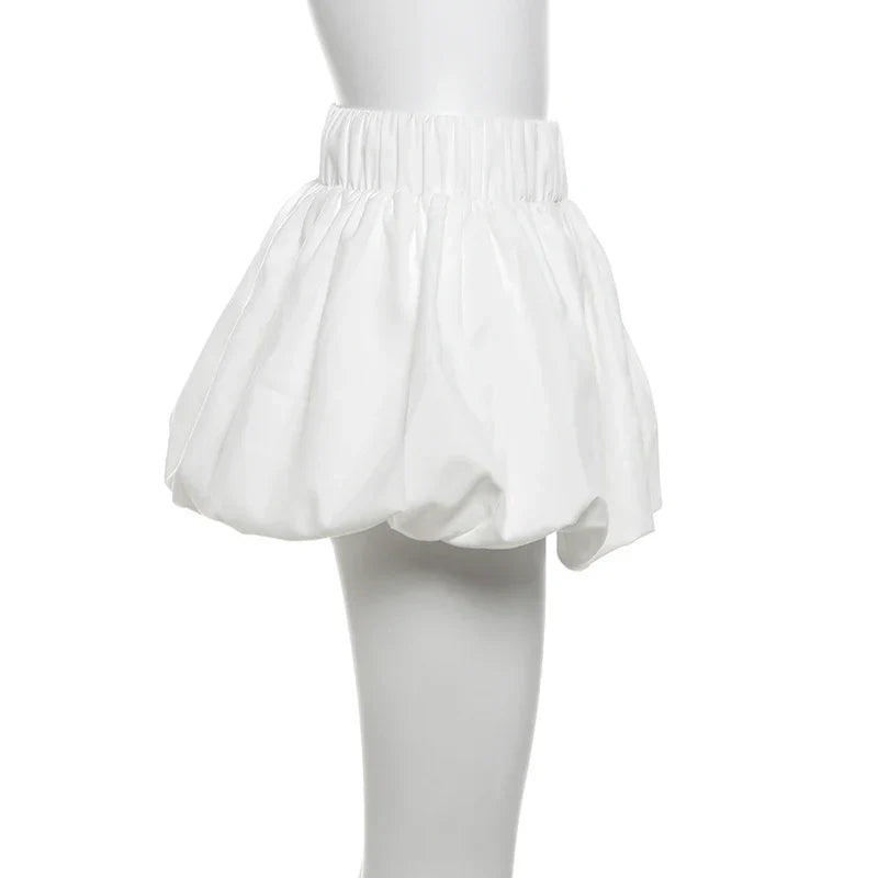 Kvinna Kjol Monokrom Bomull Polyester Casual Fit-5