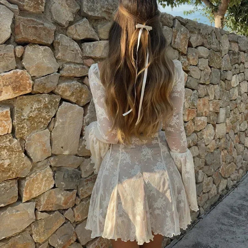 Dam Miniklänning Bodycon Polyester med Blixtlås och Veckdetalj 4