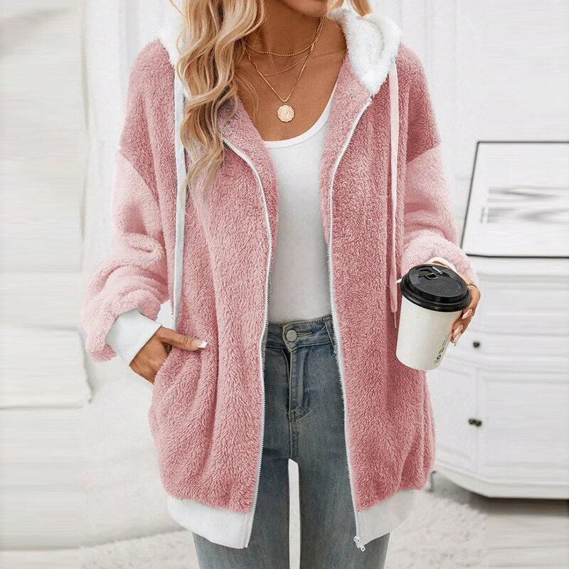 Variant image for Dam Tröja med Huva Vattenavvisande Modern Design-1