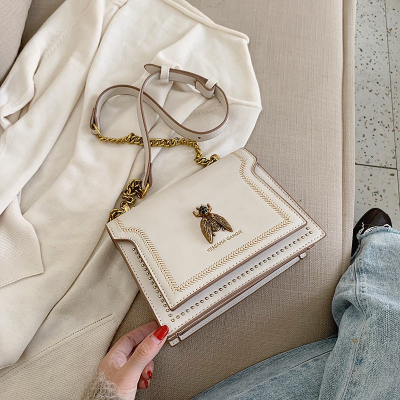 Variant image for Dam Axelväska Elegant Skinn Med Kedjeband-4