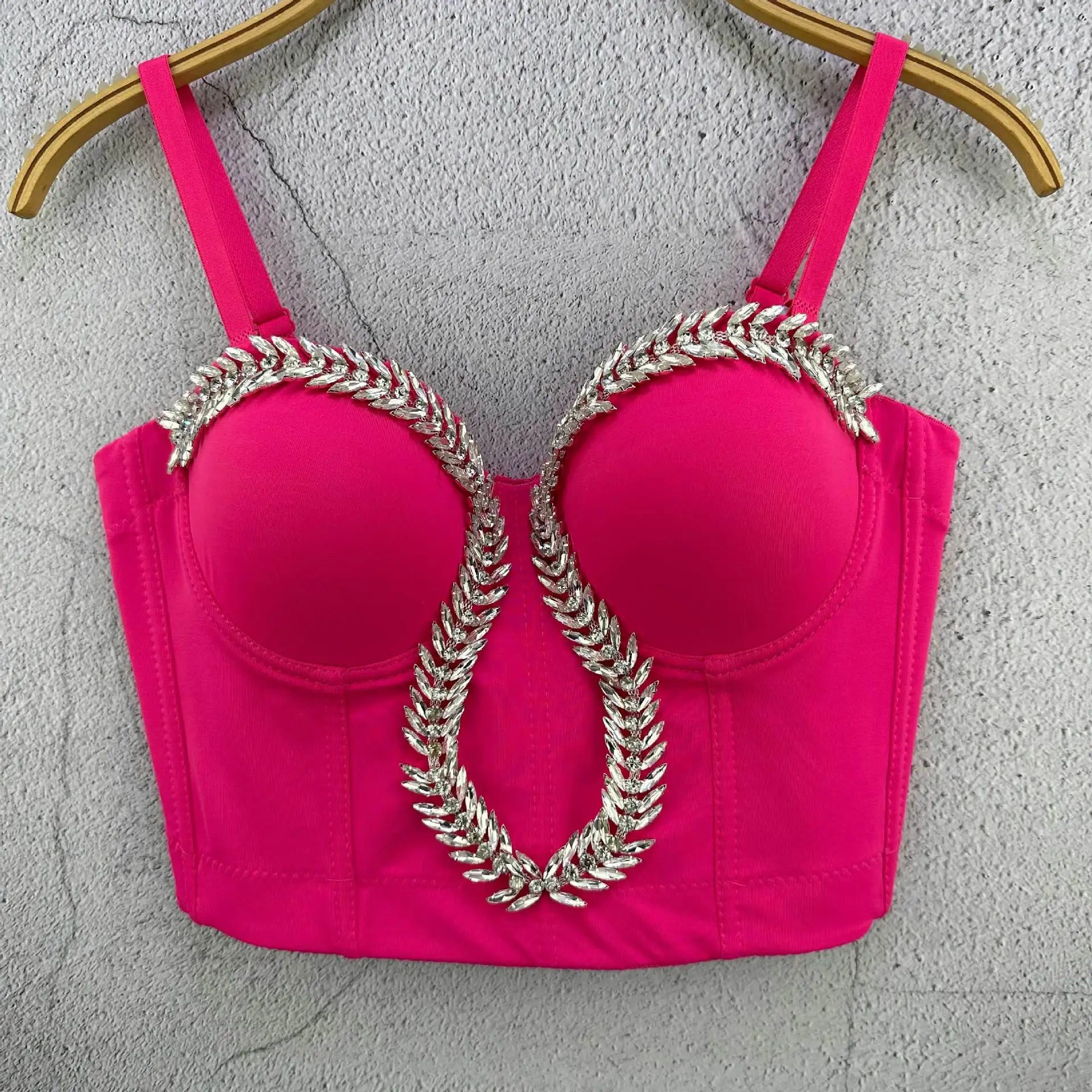 Variant image for Dam Bustier Monokrom Pärldekoration Polyester-17