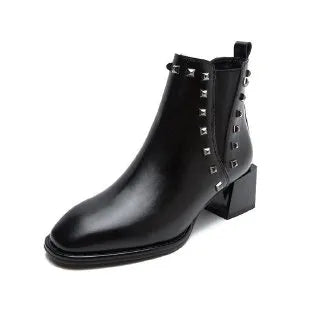 Dam Ankelstövlar Slip-On PU med Gummisula 9