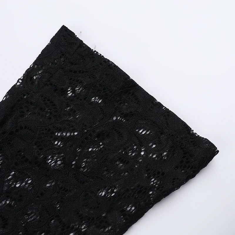 Dam Jumpsuit Med Urtag Polyester För Nattliv-5