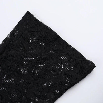 Dam Jumpsuit Med Urtag Polyester För Nattliv-5