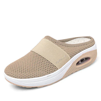Dam Sandaler Ergonomisk Design med Kilhäl och Gummisula-6
