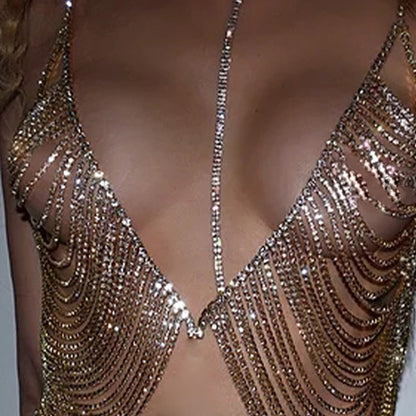 Kvinnors Kroppsmycken Elegant Koppar med Strass-3