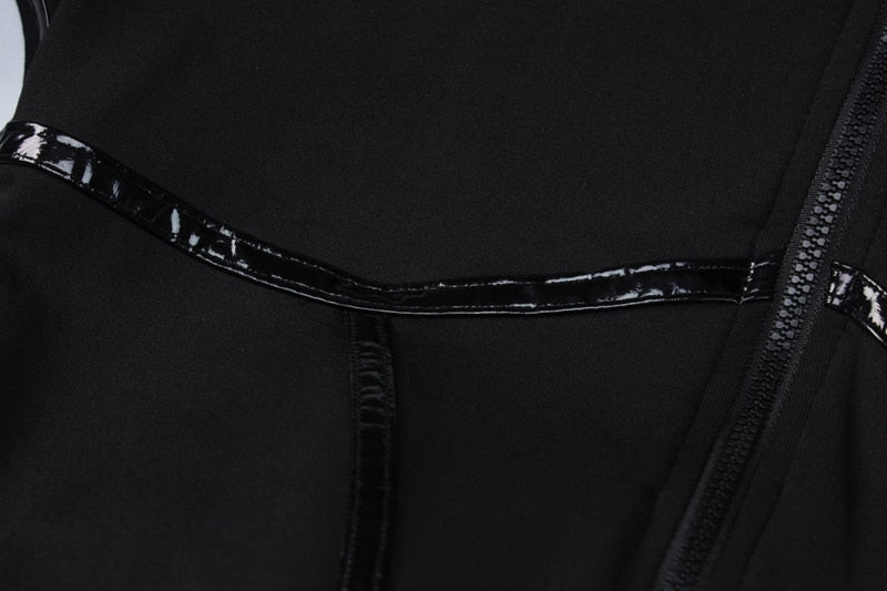 Dam Jumpsuit Hög Midja Skinny Polyester-6