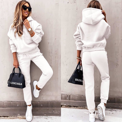 Mjuk Andningsbar Joggingdräkt för Dam - Höst och Vinter, Flera Storlekar, Komfortabel och Fashionabel Design 4