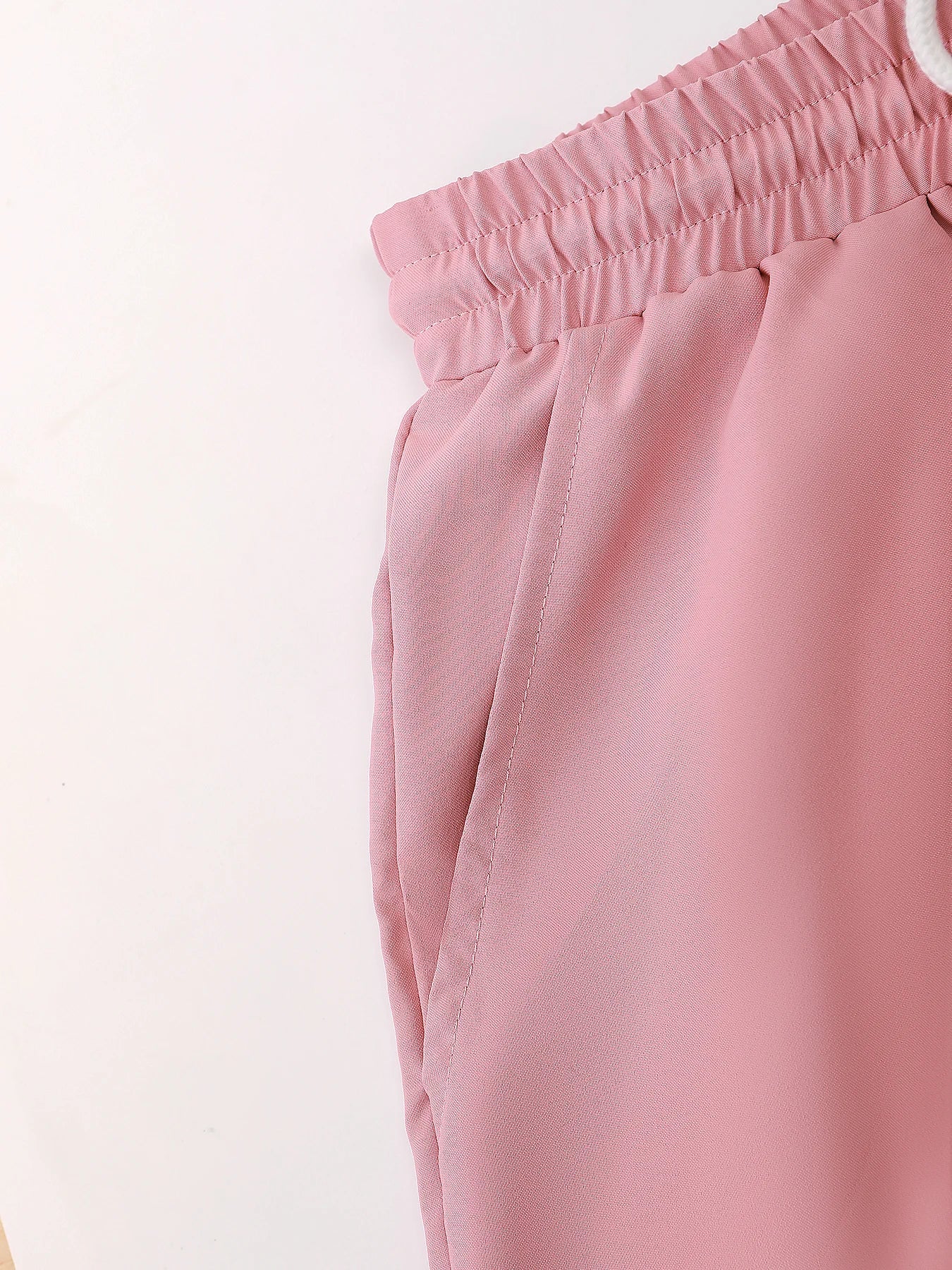 Tvådelat Set Dam Normal Passform Polyester för Sommarens Olika Tillfällen-6