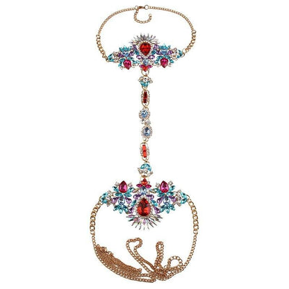 Kroppsmycken Geometrisk Design Zinklegation Strass-2