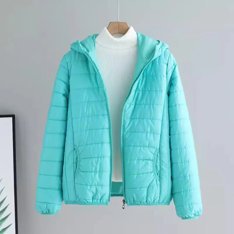 Dam Kappa Vindtät med Huva Lätt Material-6