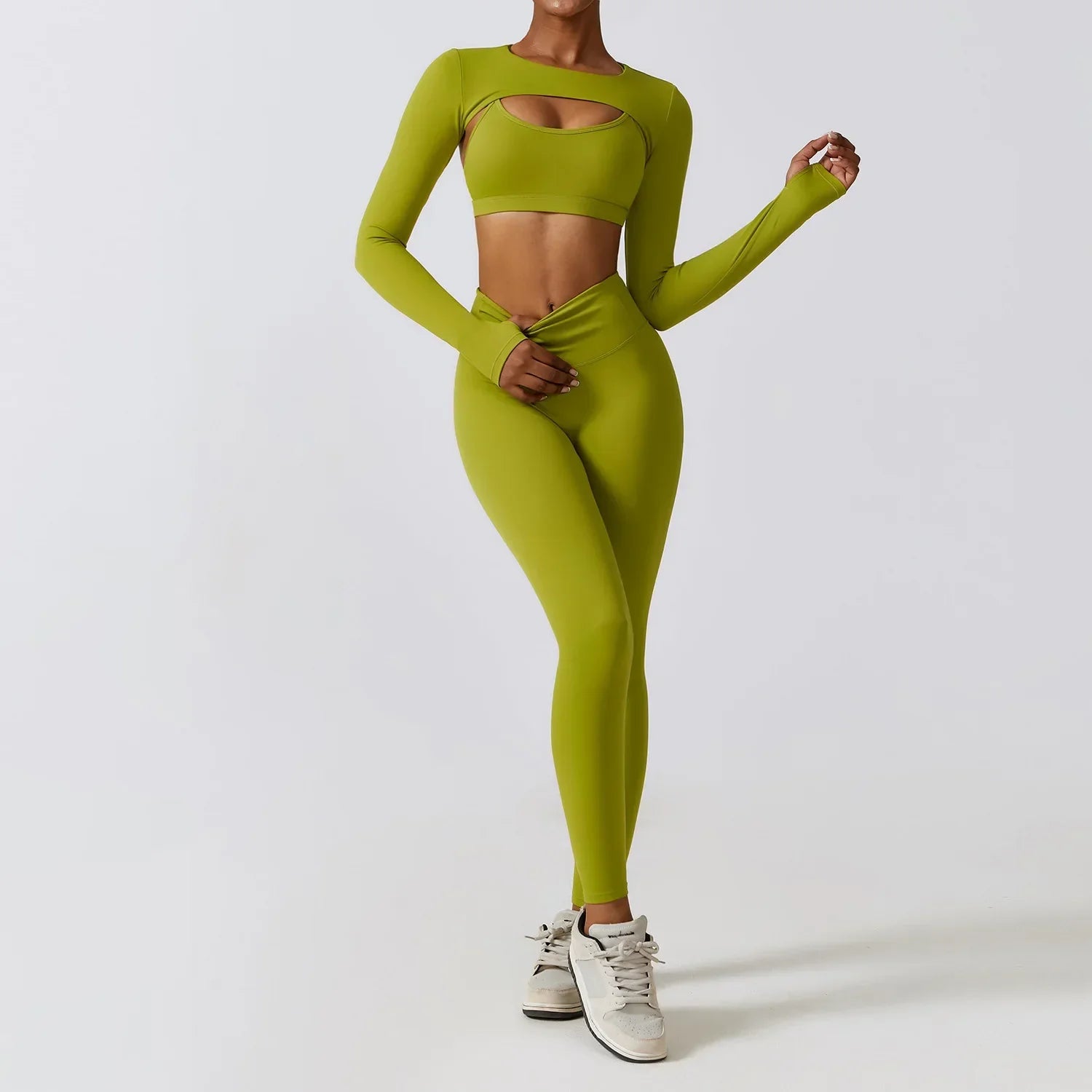 Variant image for Dam Leggings Set Sportig Nylon Spandex-5