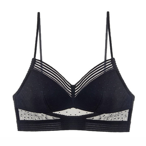 Damen BH UltraComfort mit Lågryggstil und Polka-Dot Mesh – Leicht und Atmungsaktiv für Sommeroutfits 1